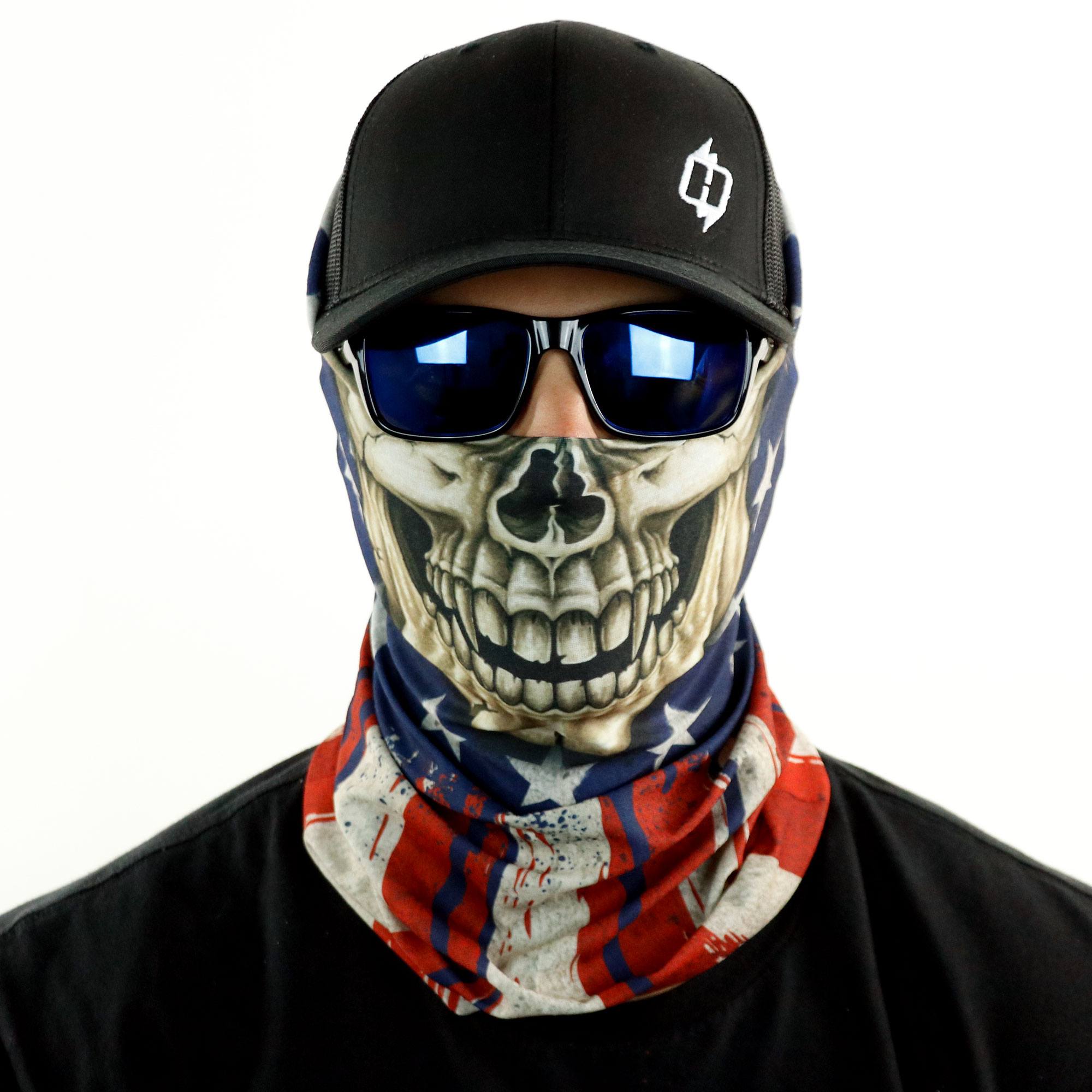 Skull Face American | Hoo-rag